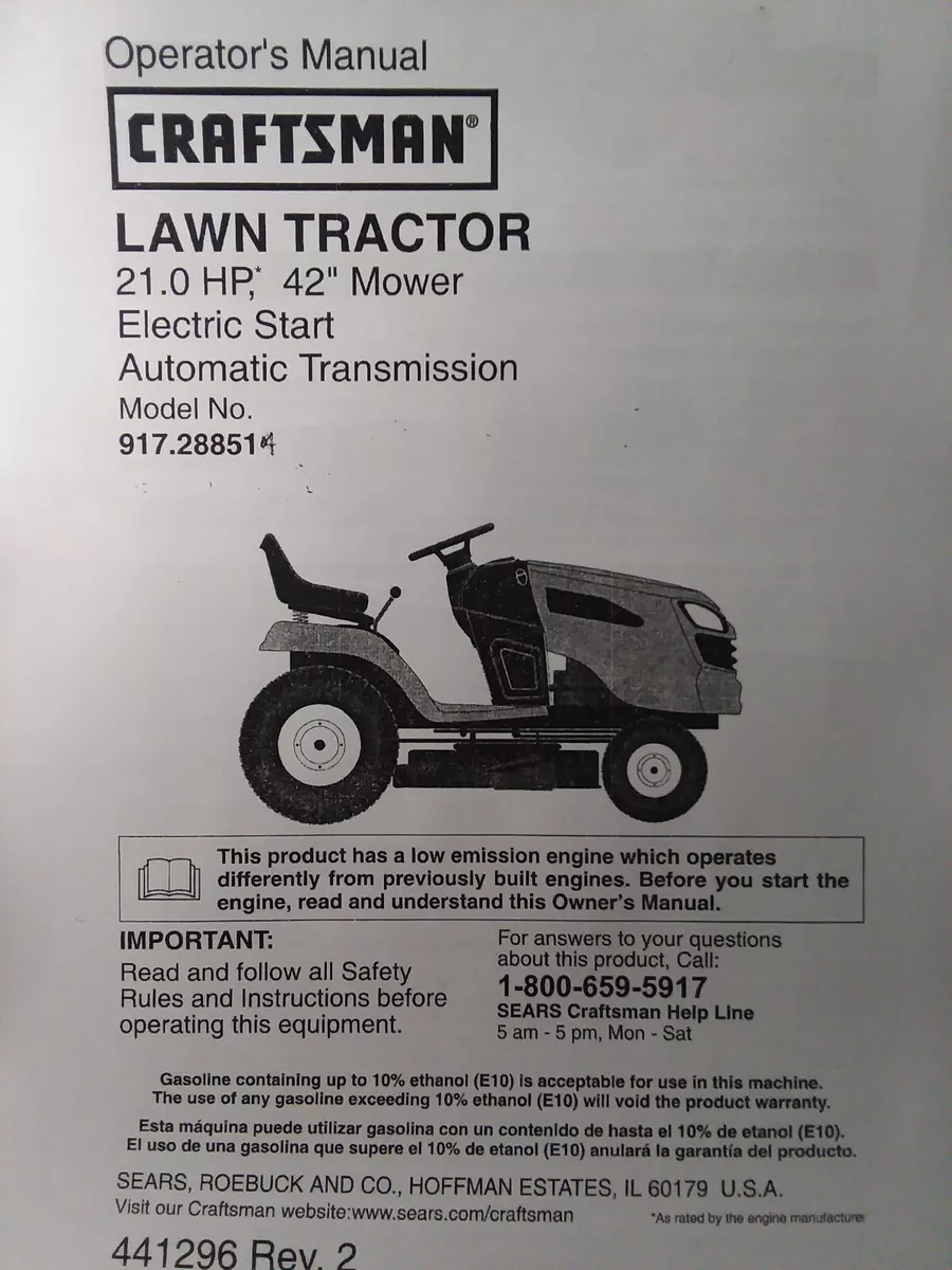 Sears Craftsman 21.0 hp 42