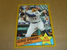 2020 Topps T2 1985 ALL STAR JUMBO GOLD 5 X 7 01/10 GEORGE SPRINGER ASTROS