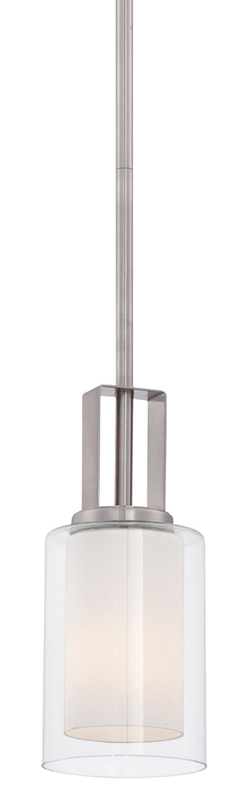 Minka Lavery 4101 Parsons Studio 1-Light 4-Inch Nickel Pendant