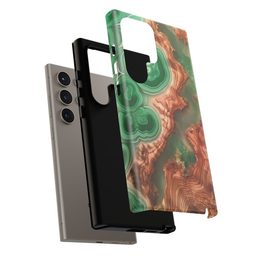UV Print Mint Marble Resin Wood Phone Case for iPhone, Samsung Galaxy, Pixel - 第 95/163 張圖片