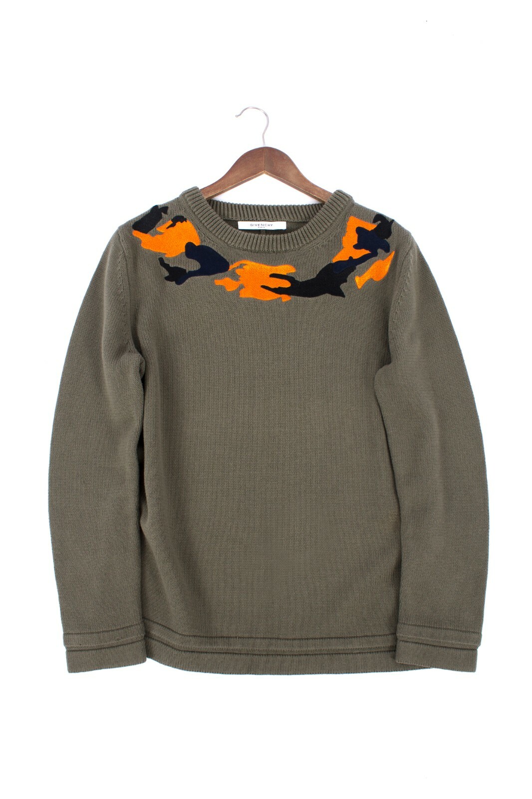 MENS GIVENCHY WOOL KNITTED CAMOUFLAGE 