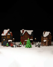 Christmas Village - 32mm Unpainted DnD Miniatures