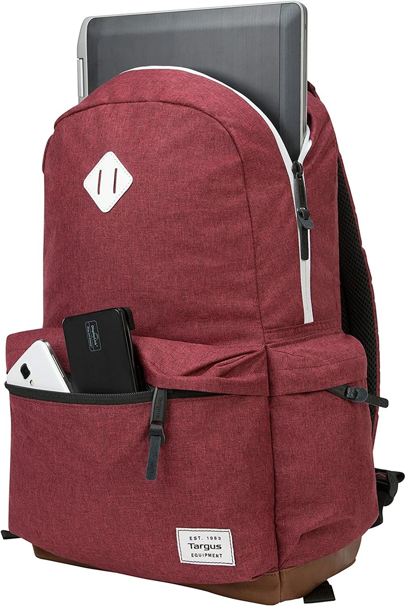 Targus 15.6in. Strata II Backpack Padded Laptop Compartment Burgundy color NEW