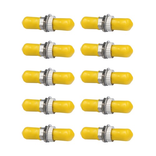 10Pcs Fiber Optic Adaptor ST to ST Singlemode Single Cable Connector Coupler - 第 3/6 張圖片
