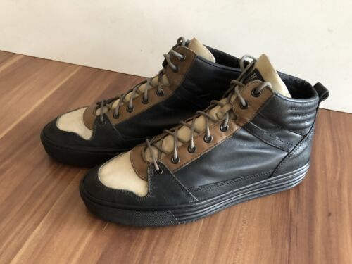 HOGAN by TOD´S Italy Herren Leder Schuhe High Top Sneaker Gr. 40 Uk 6.5 369€ - Picture 1 of 9