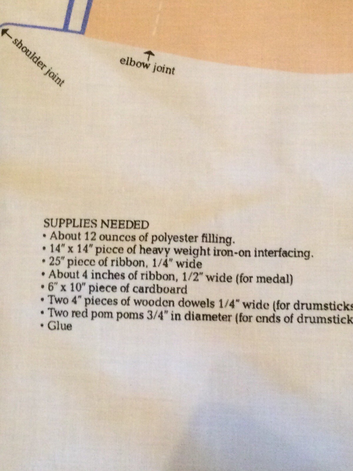 Two Cut And Sew Fabric Panels Christmas LITTLE DRUMMER BOY Cranston VIP