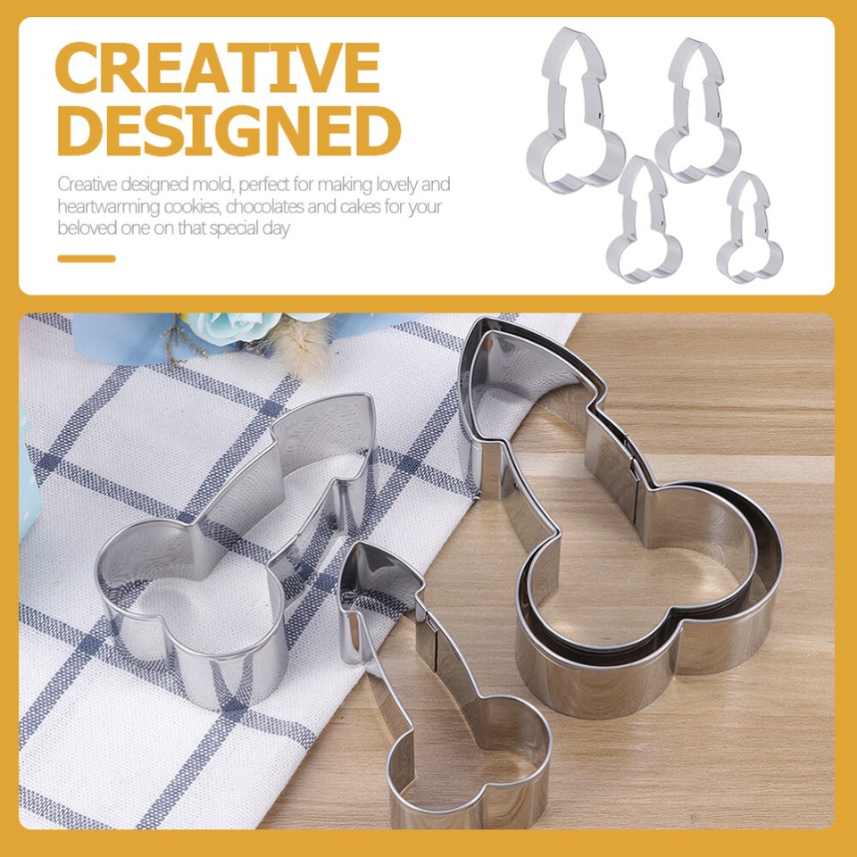 4 Pcs Cookie Biscuit Set Professional Cake Shop Supplies Molds eBay