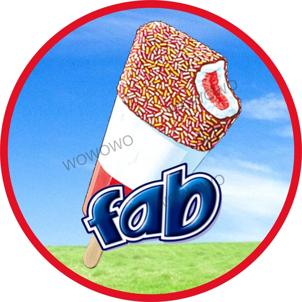 Ice cream van sticker fab lolly stickers lolly trailer decal