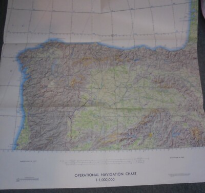 Operational Navigation Chart ONC F-1 edition 6 ANDORRA, FRANCE, PORTUGAL, SPAIN
