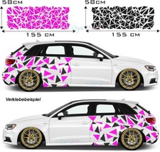 Dreiecke Aufkleber Set Tarnmuster  Dekor  Folie 2 versch. Farben wählbar