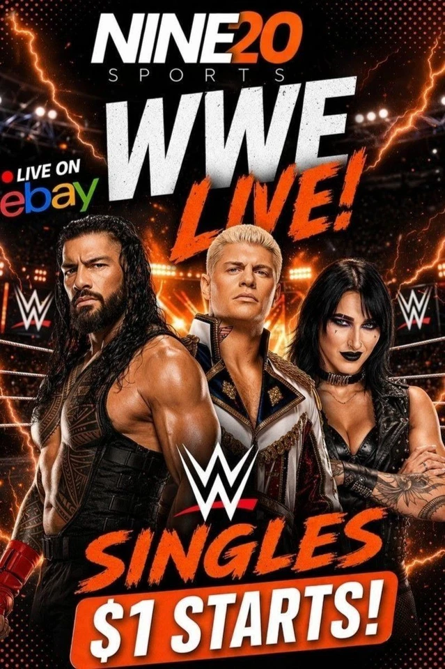 Monday Day RAW Cards - WWE Singles LIVE with Nine20 Sports Cards!