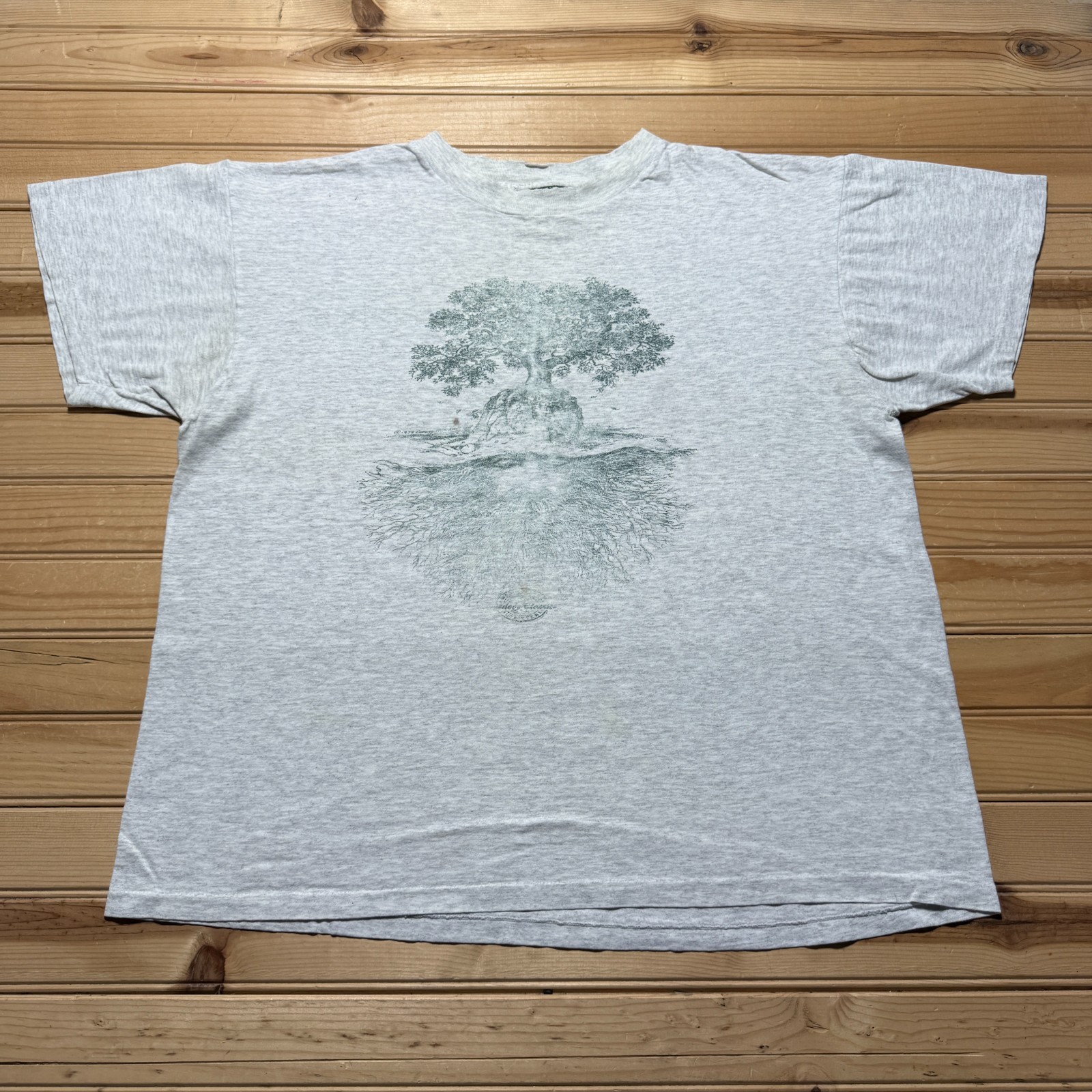 Vintage American Eagle Tree of Life Roots Nature Single Stitch Shirt USA XL