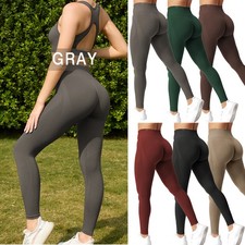 Women Anti-Cellulite Yoga Pants High Waist Ruched Butt Lift Leggings Fitness Gym