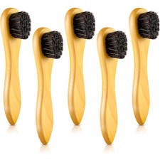 Jovitec 5 Pack Horsehair Polish Applicator Brush Kit Saddle Soap Light Yellow