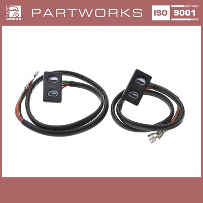 2x window regulator switch for Porsche 928 window regulator switch Black