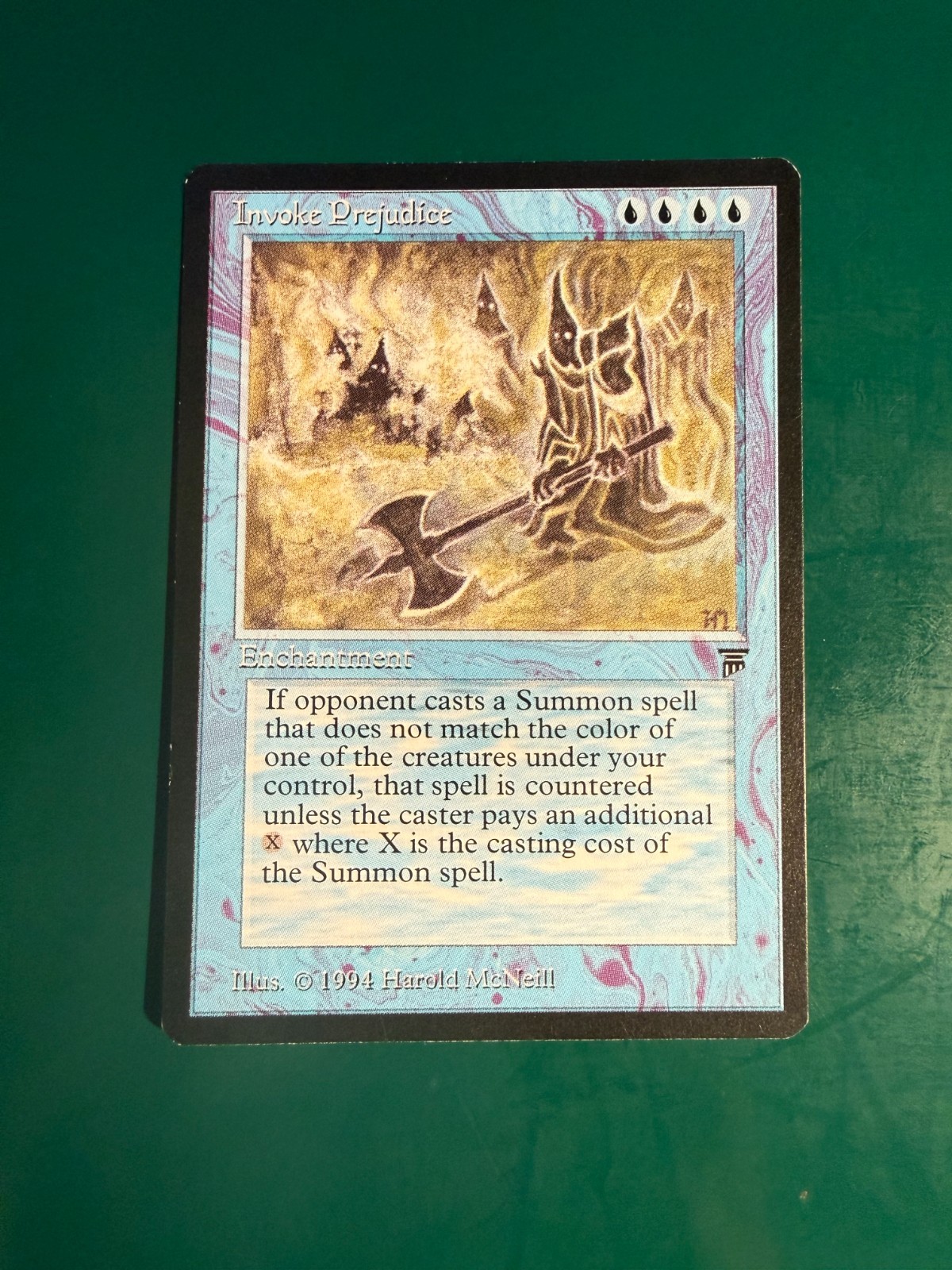 MTG - Magic the Gathering - Invoke "Prejudice" - Legends - LP - Banned - Rare