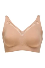 Rhonda Shear Women's Swiss Dot Gel Bra Beige