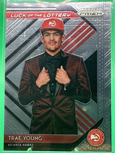 Trae Young #5 2018 Panini Prizm Luck of the Lottery card