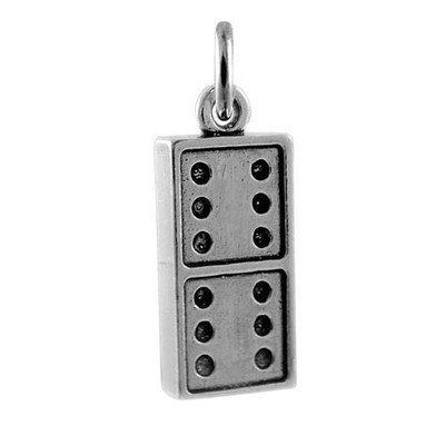 TheCharmWorks 925 Sterling Silber 3D Dominos Charm