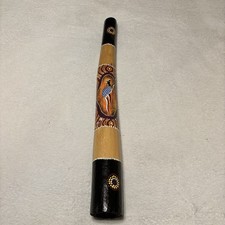 Australian Travel Didgeridoo 24  Hand-Painted/Crafted Aboriginal Dot Art - Emu