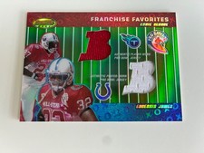 2001 Bowmans Best Franchise Favorites George/James dual jersey card
