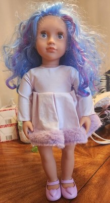 Our Generation Veronika 18'' Fashion Doll w Blue and Purple Hair Rare Doll HTF 