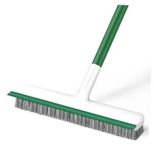 Floor Scrub Brush, 51" Long Handle Scrub Brushes for Cleaning 2 in 1 Heavy 