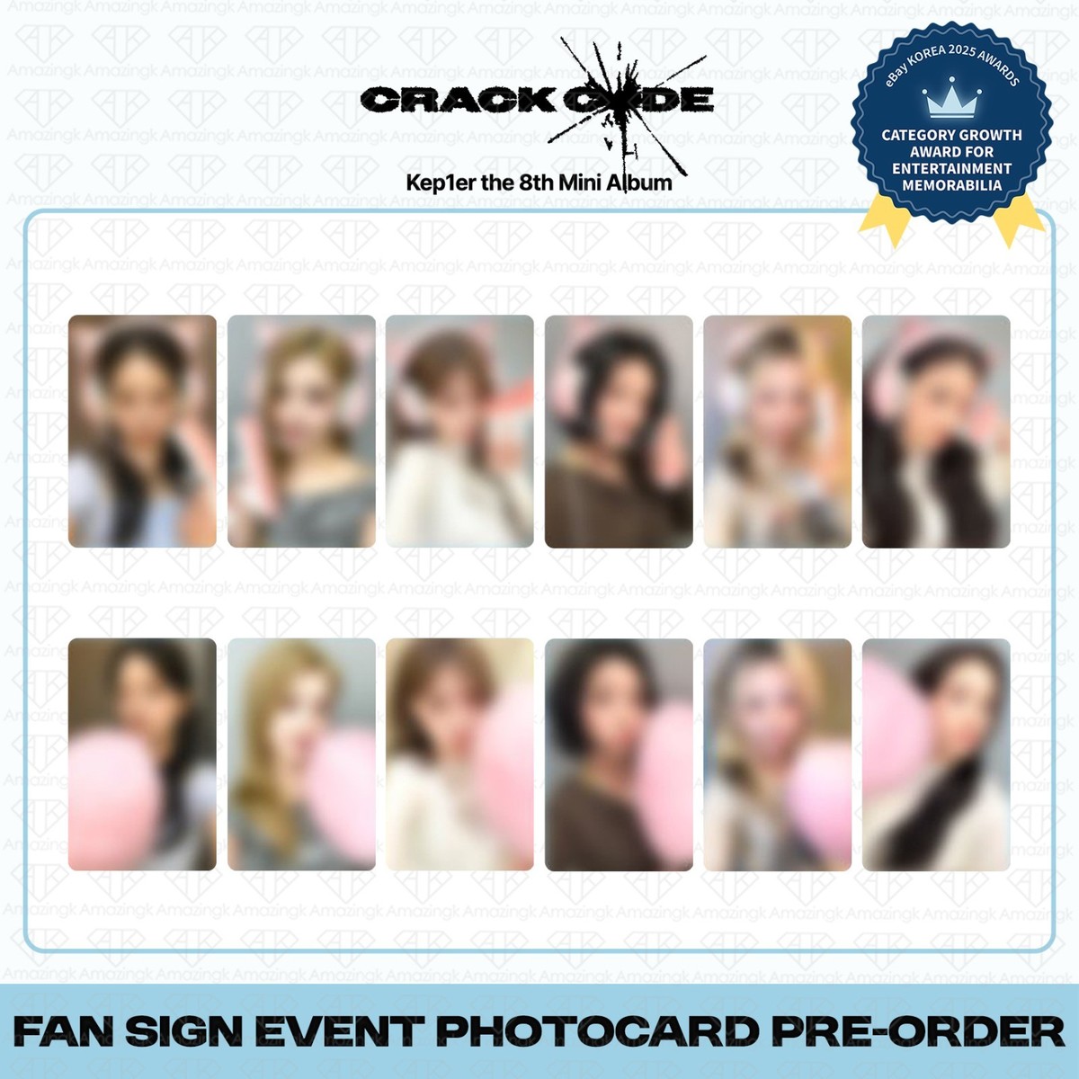 PreSale] Kep1er 8th Mini Album Crack Code JumpUpEnt FanSign