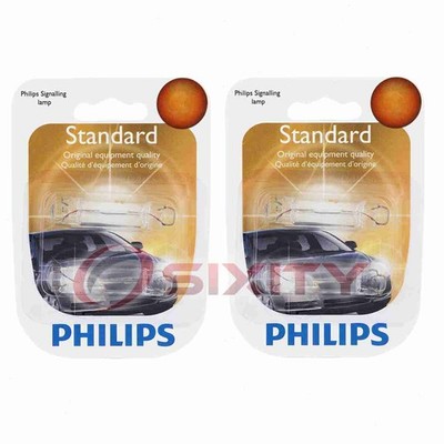 2 pc Philips Map Light Bulbs for Saturn SC SC1 SC2 SL SL1 SL2 SW1 SW2 du