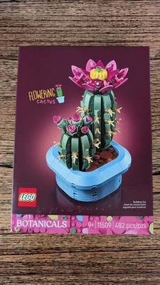 LEGO Flowering Cactus 11509 Botanical Collection Complete Set 482 Pieces