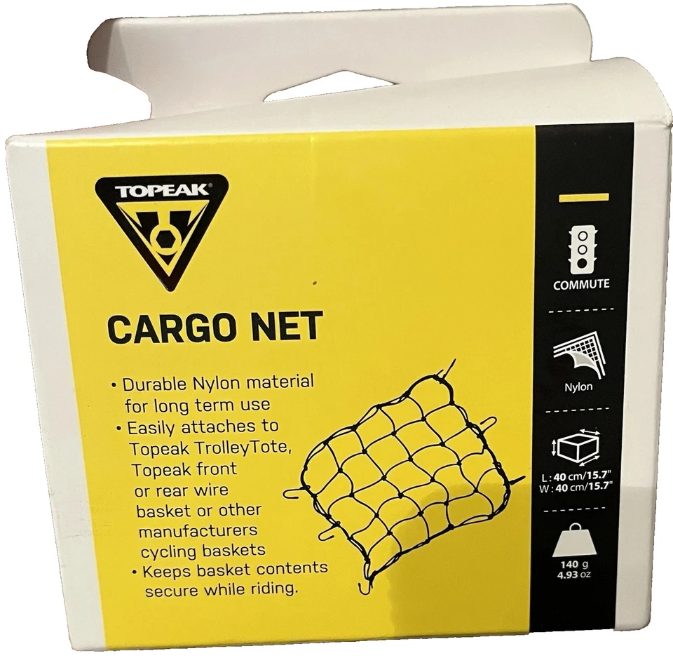 Red de carga para bicicletas Topeak para cestas y portadores delanteros/traseros - solo red Foto 3 de 4