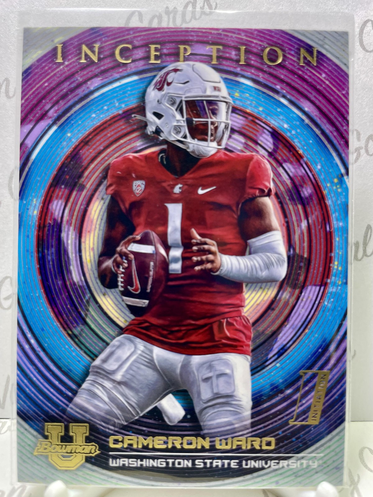 2022-23 Bowman University Inception #46 Cameron Ward WSU Cougars