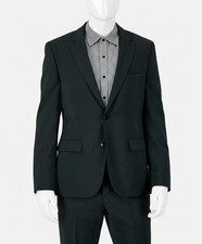Hugo Boss Men's Green Modern-Fit Super Flex Suit Jacket Size 40S