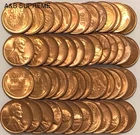 ROLL (50) 1937 D LINCOLN WHEAT CENT PENNY STUNNING GEMS BU UNCIRCULATED ESTATE