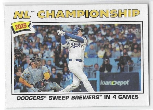 2026 Topps Heritage #277 Los Angeles Dodgers NLCS | Baseball Card