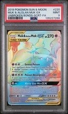 Muk & Alolan Muk Gx Rainbow Pokemon Sun & Moon Unbroken Bonds 220/236 PSA 9 on eBay