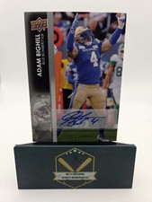 Adam Bighill 2022 Upper Deck CFL Autographed Card