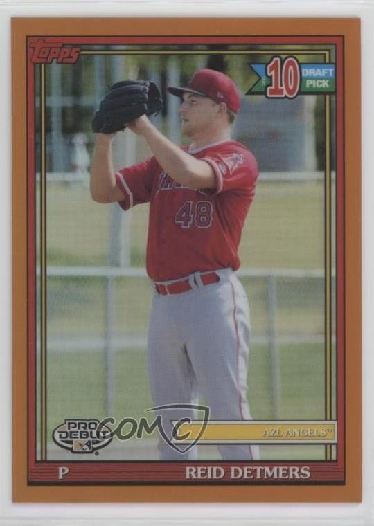 2021 Topps Pro Debut Chrome Orange Refractor 14/25 Reid Detmers #PDC-159 0h7f