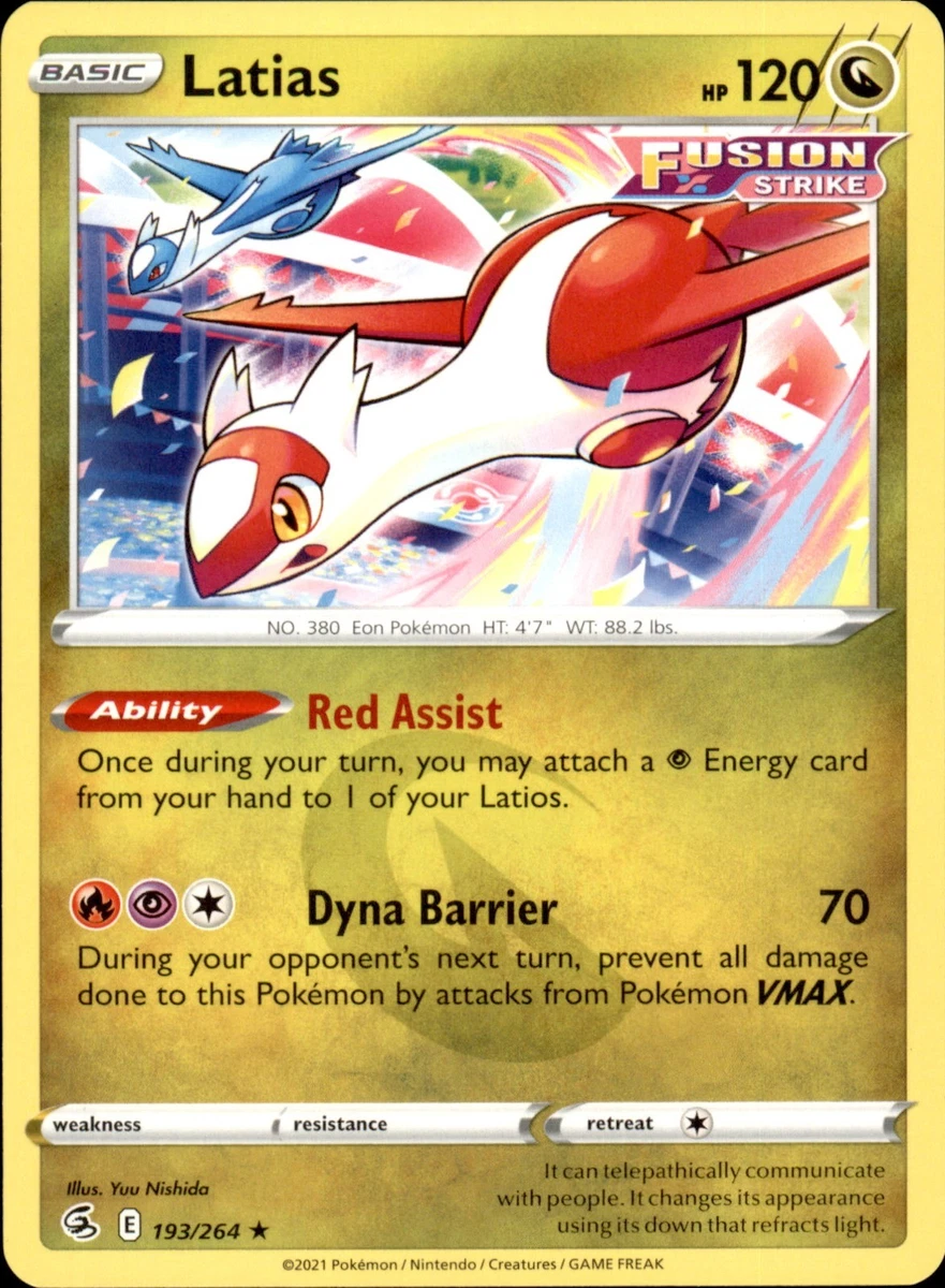 Pokémon Latias Pokémon TCG Rare Individual Collectible Card Game