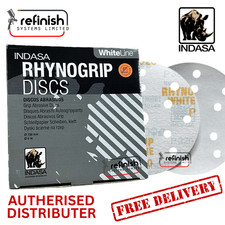 INDASA RHYNOGRIP WHITE LINE 150MM SANDING DISCS (50)
