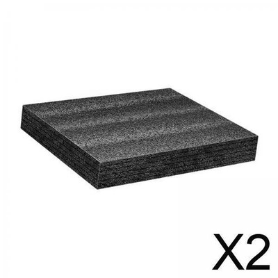 2x Polyethylen Schaumstoffplatte, Funktionsschaumeinlage für Werkzeugkoffer und Verpackung