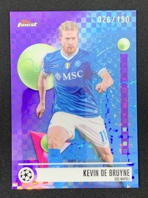 Kevin De Bruyne 2025-26 Topps Finest UCC Common Purple Checkerboard /150 #148