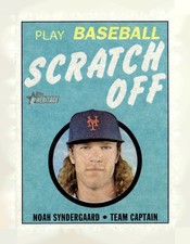 NOAH SYNDERGAARD 2019 TOPPS HERITAGE 1970 SCRATCH-OFFS METS HY1