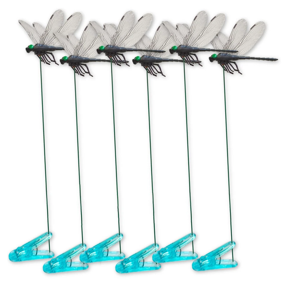 LIDENGLE Dragonfly Clips Black Dragon Fly Hat Clip Artificial Realistic 3D Dragonflies...