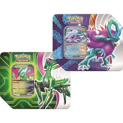 Paradox Clash Pokemon TCG Sealed Twin Tin Set - Iron Leaves EX & Walking Wake EX