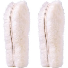 Ailaka 2 Pairs Women's Thick Sheepskin Insoles Warm Fleece Wool Replacement Shoe