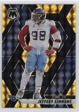 2025 Panini Mosaic Choice Black Gold Mosaic Prizm 4/8 Jeffery Simmons #81 3s8