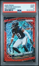 2025 Panini Prizm Tremaine Edmunds #245 Red Shimmer /49 PSA 9