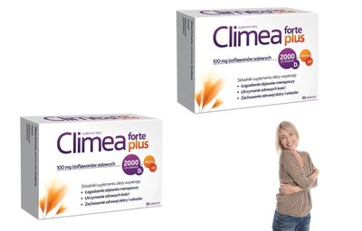 Climea Forte Plus 2x30 Tabletten Menopause Soja Vitamin D 2000IE Jod Biotin Frau