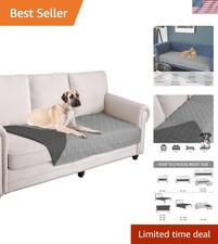 Waterproof Dog Bed Cover Grey Dark Grey Modern Throw Blanket Reversible